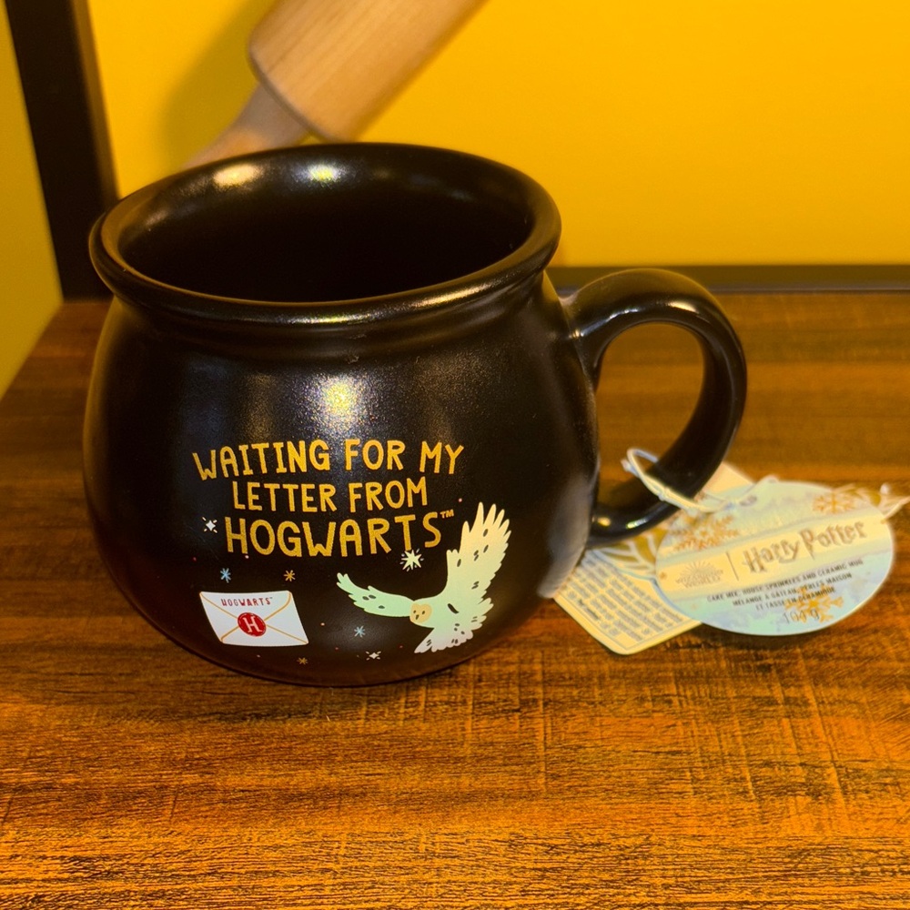 Warner Bros. Black and Gold Hogwarts Mug